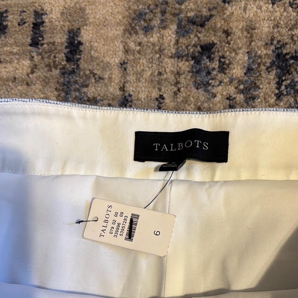 Talbots White and Light Blue Trousers - Picture 5 of 6